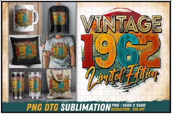 Download Vintage 1962 Limited Edition Retro Round - 1962 Collection